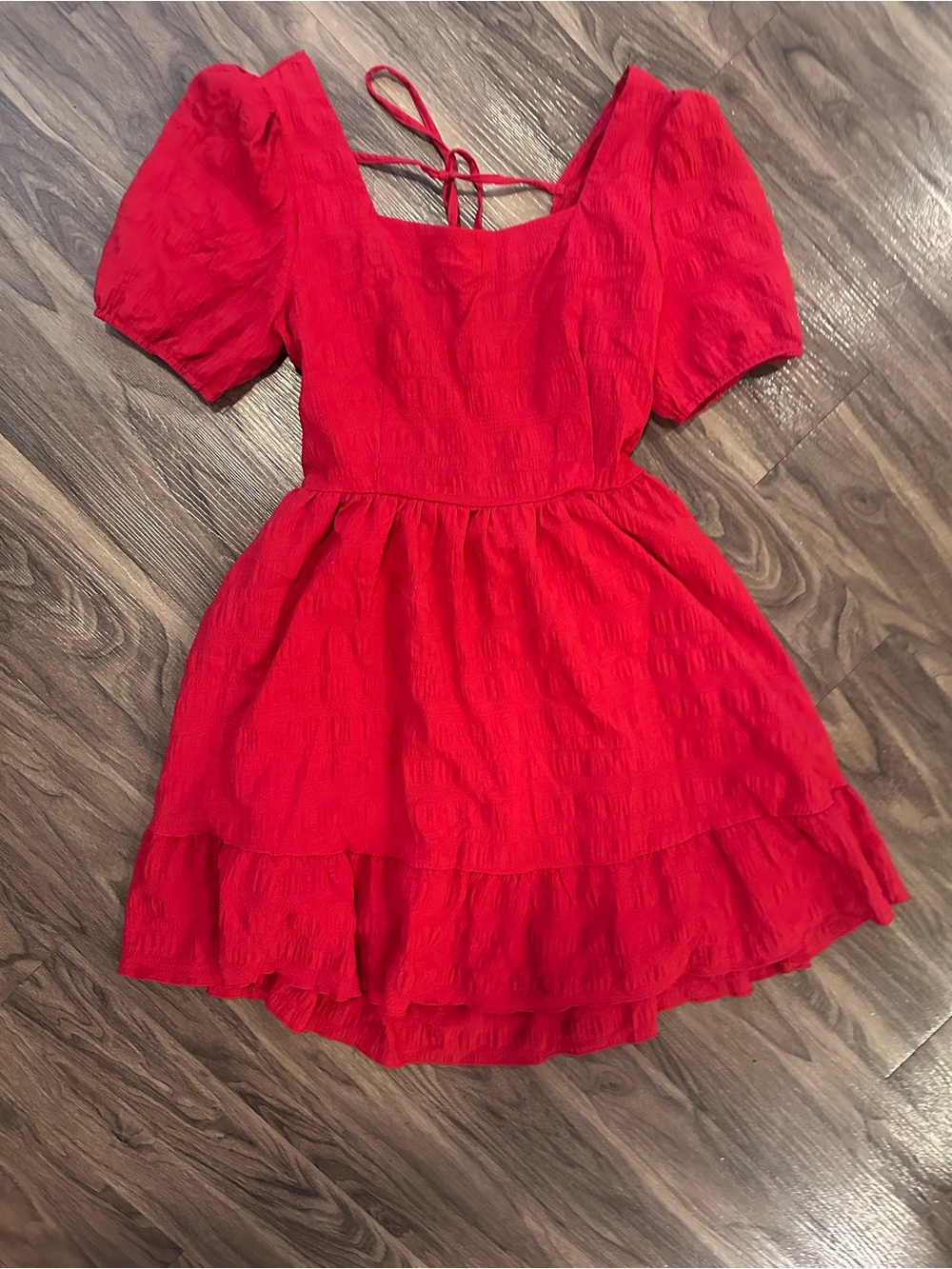 NWOT SHEIN Red Mini Dress For Women Size L Runs Small